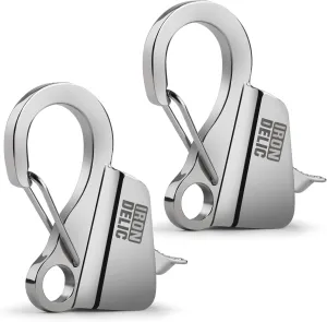 1-2x Stainless Steel Boat Anchor Hook, Quick Release Knotless Anchor System for 3/8''- 5/8'' Boat Anchor Rope, Fit for Small Boat Pontoon Kayah, Easy to Use, Holds 8500 lbs