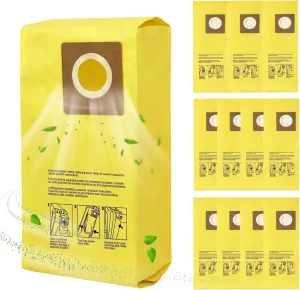 12 Pack AH10243 Vacuum Cleaner Bags Replacement for Hoover HushTone Commercial CU2 Upright Vacuum CH54113, CH54115 Series | Allergen Filtration & Leak-Proof Design