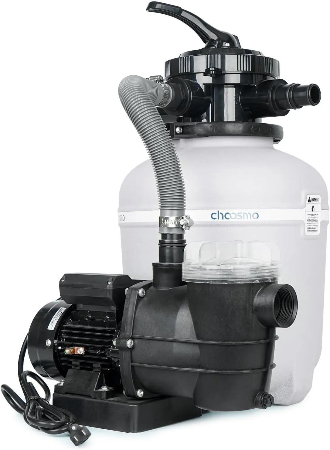 13" Sand Filter System with 6-Way Valve Pool Pump 2500GPH Easy to Use for Above Ground Pools
