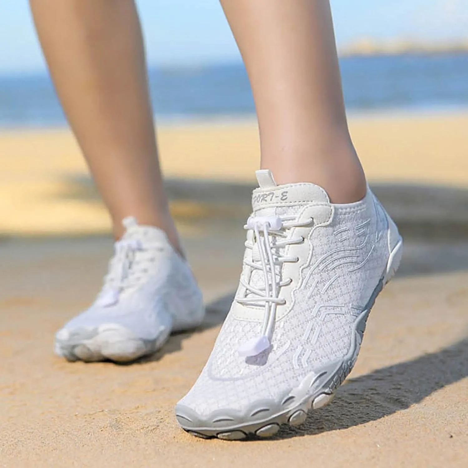 2025 Water Shoe Women Men Flats Slippers Comfortable Non-Slip Walking Footwear Summer Beach Vacation Slides Breathable Soft Sole Sport Sneakers Indoor/Outdoor Slip-On Loafer Shoes