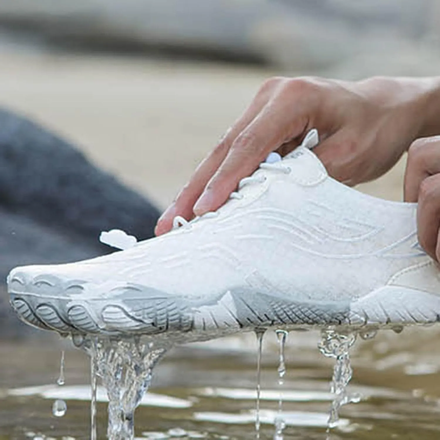 2025 Water Shoe Women Men Flats Slippers Comfortable Non-Slip Walking Footwear Summer Beach Vacation Slides Breathable Soft Sole Sport Sneakers Indoor/Outdoor Slip-On Loafer Shoes