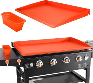 36 Inch Silicone Griddle Mat For Blackstone, Comes With Oil Cup Liner, WYZJC Upgraded Full-Cover Protective BBQ Grill, All Season Cooking Protective Cover, Reusable Heavy Duty Food Grade Silicone Mat.