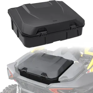 96L Rear Cargo Box for Can-Am Maverick R, Waterproof LinQ Poly Cargo Bed Storage Box Large Tool Bin Organizer for Can Am Maverick R X RS 2024  Accessories, Replace #715007182