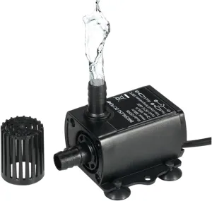 Adjustable Small submersible pump USB 5V 4.8W Ultra-quiet Mini Brushless Waterproof Fountain Aquarium Submersible Pupm(4.8W)