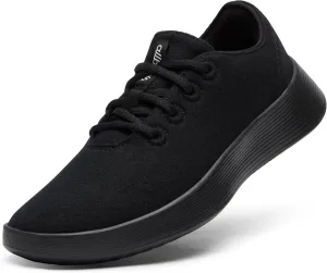 Allbirds Women's Wool Runner Go, Breathable Merino Wool Sneakers - Natural Black (Natural Black Sole) - 9.5 Medium
