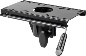 Aluminum Alloy Boat Seat Pedestals, Chair Base, Boat Seat Mount Fore & AFT Slide with Locking Seats Mount,Suitable for Fit 2-7/8 Inch Diameter Pedestal Post (Black)