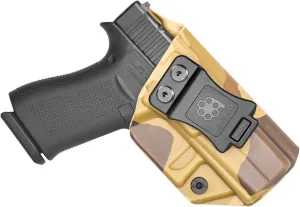 Amberide KYDEX Holsters for Glock 43/43X & 43X MOS | Adjustable Cant | Inside & Outside Waistband Concealed Carry Options | IWB & OWB for Ultimate Comfort & Stability