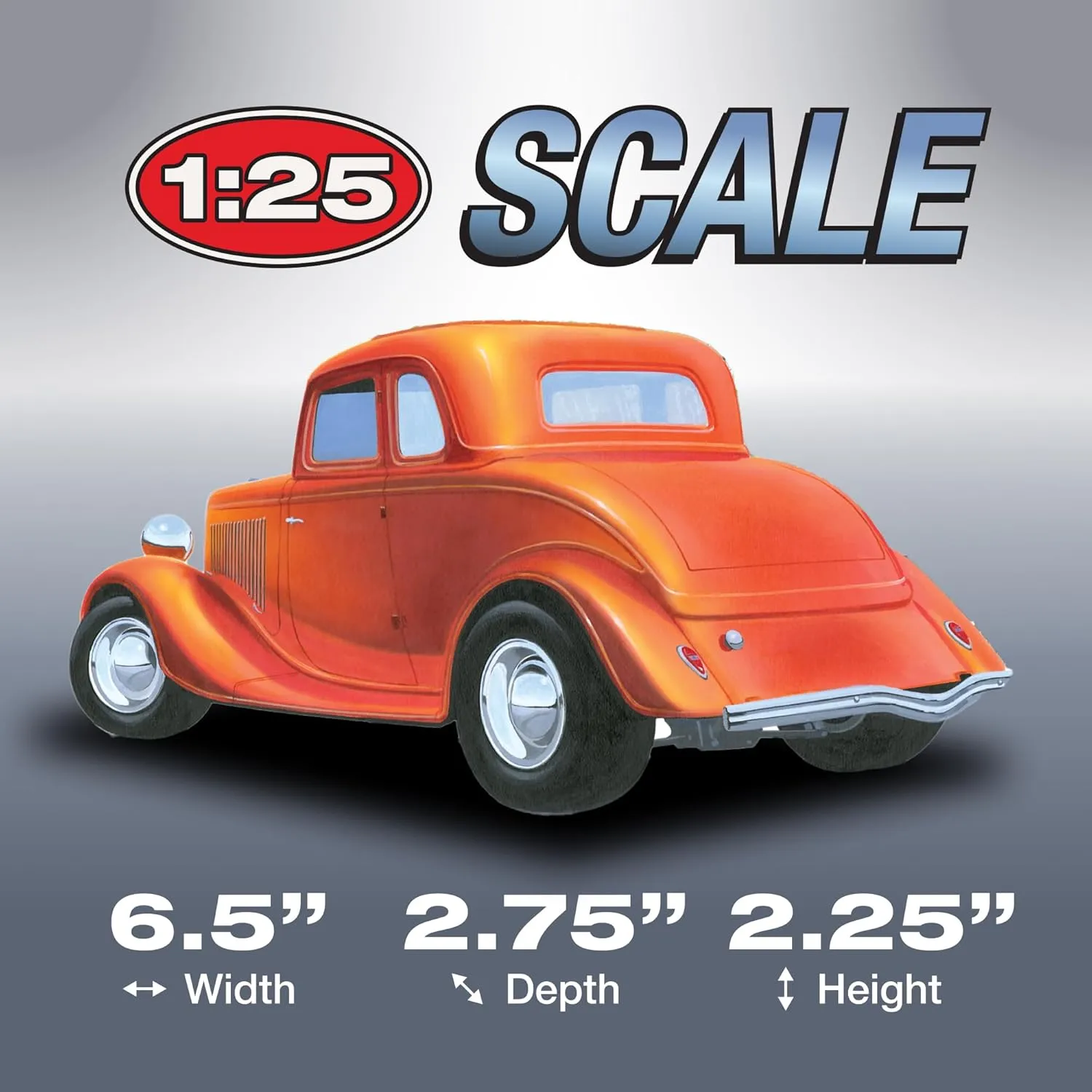 AMT 1934 Ford 5-Window Coupe Street Rod 1:25 Scale Model Kit
