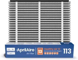 AprilAire 113 Replacement Filter for AprilAire Whole House Air Purifiers - MERV 13, Healthy Home Allergy, 16x20x4 Air Filter (Pack of 1)