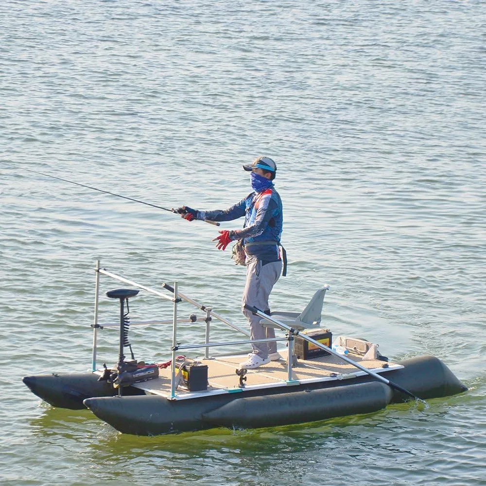 AQUOS Haswing Black 12V 55LBS 48inch Bow Mount Trolling Motor with 2.4 G Remote Control, Quick Release Bracket for Inflatable Boat Kayak Bass Boat Aluminum Boat Fishing, Freshwater/Saltwater Use