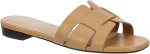 Astrid - Women's Open Toe H-Band Flat Slide Sandals