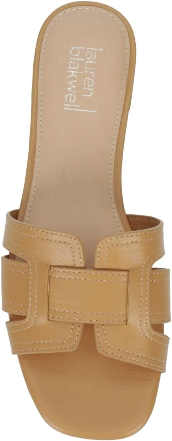 Astrid - Women's Open Toe H-Band Flat Slide Sandals