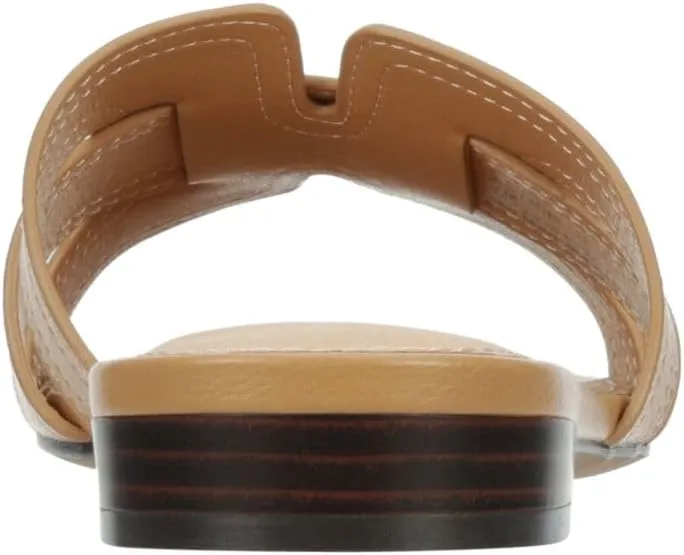 Astrid - Women's Open Toe H-Band Flat Slide Sandals