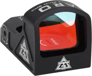 AT3 Tactical ARO Red Dot Sight for Doctor/Venom/Fastfire Footprint - Direct Mount, Low Mount, Optional Riser Mount - 3 MOA Compact Reflex Optic