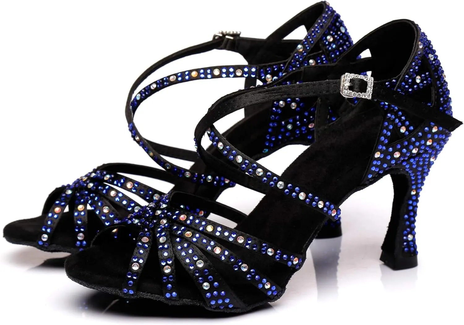 Ballroom Dancing Shoes for Women Sparkle Rhinestones Wedding Prom Sandals