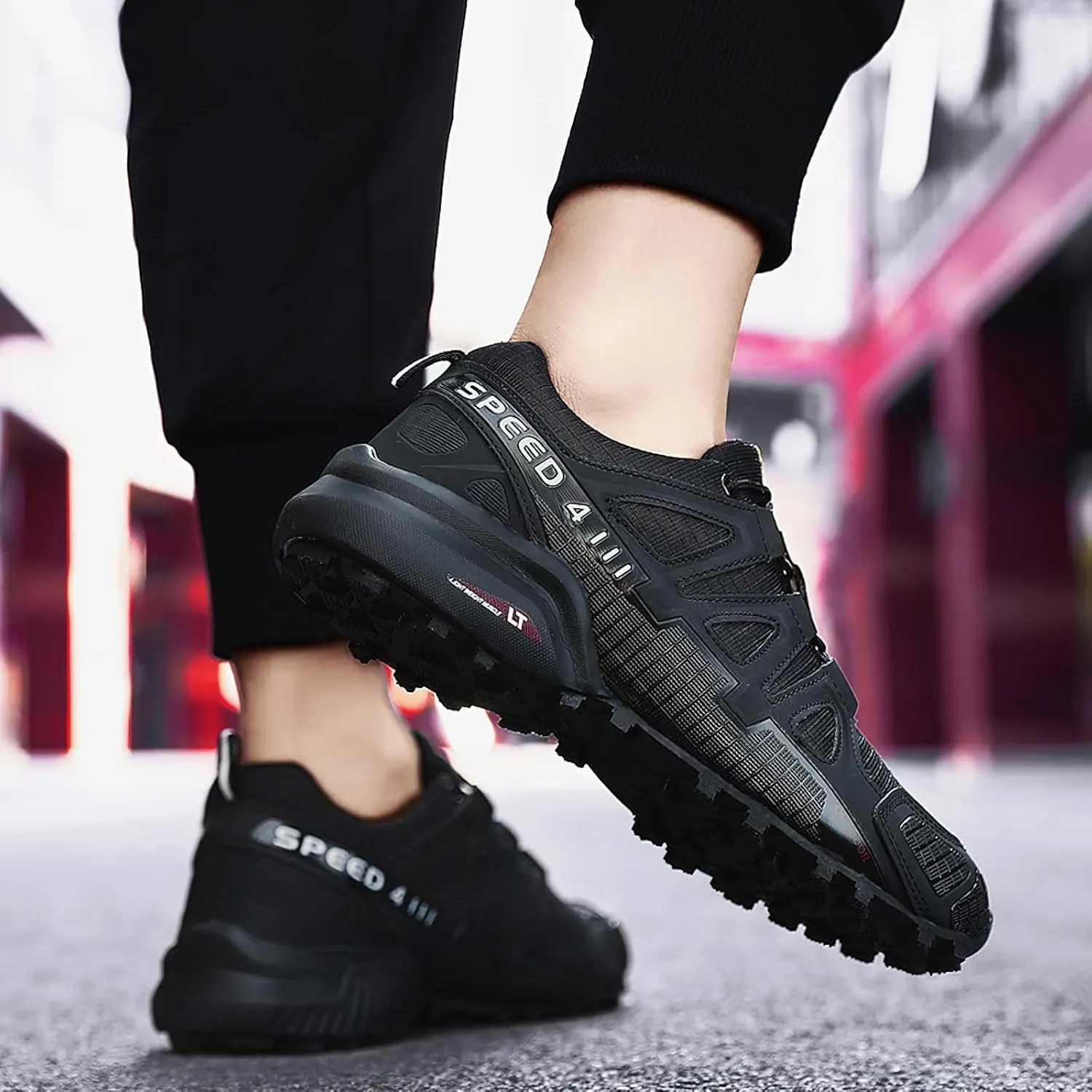 baobeijiadao Hiking Shoe for Men Outdoor Trekking Trail Running Sneaker Waterproof Non Slip Work Shoes
