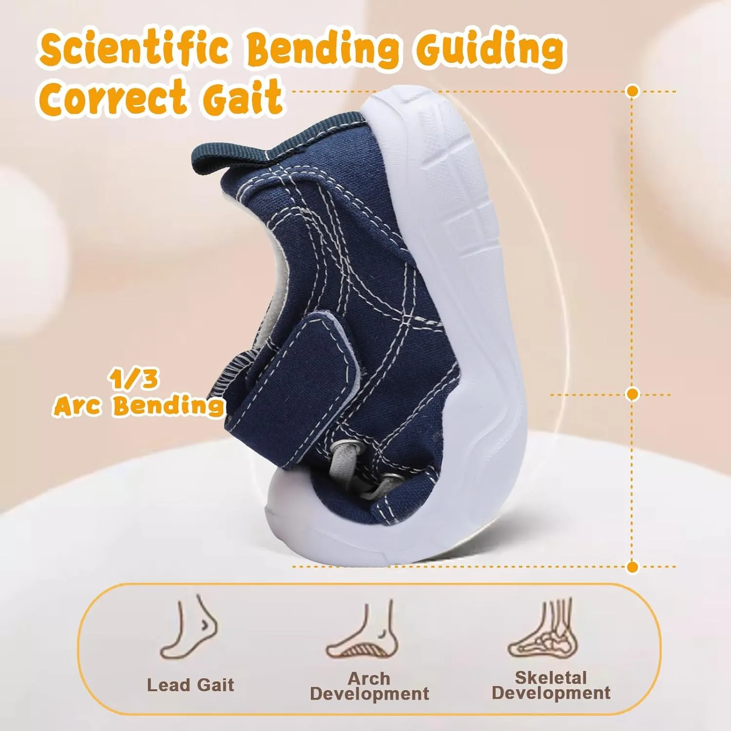 BARERUN Kids Canvas Shoes Running Shoes for Girls Boys Wide Toe Box Barefoot Toddler Sneakers Girls Boys School Shoes Non-Slip Toddler Tennis Shoes