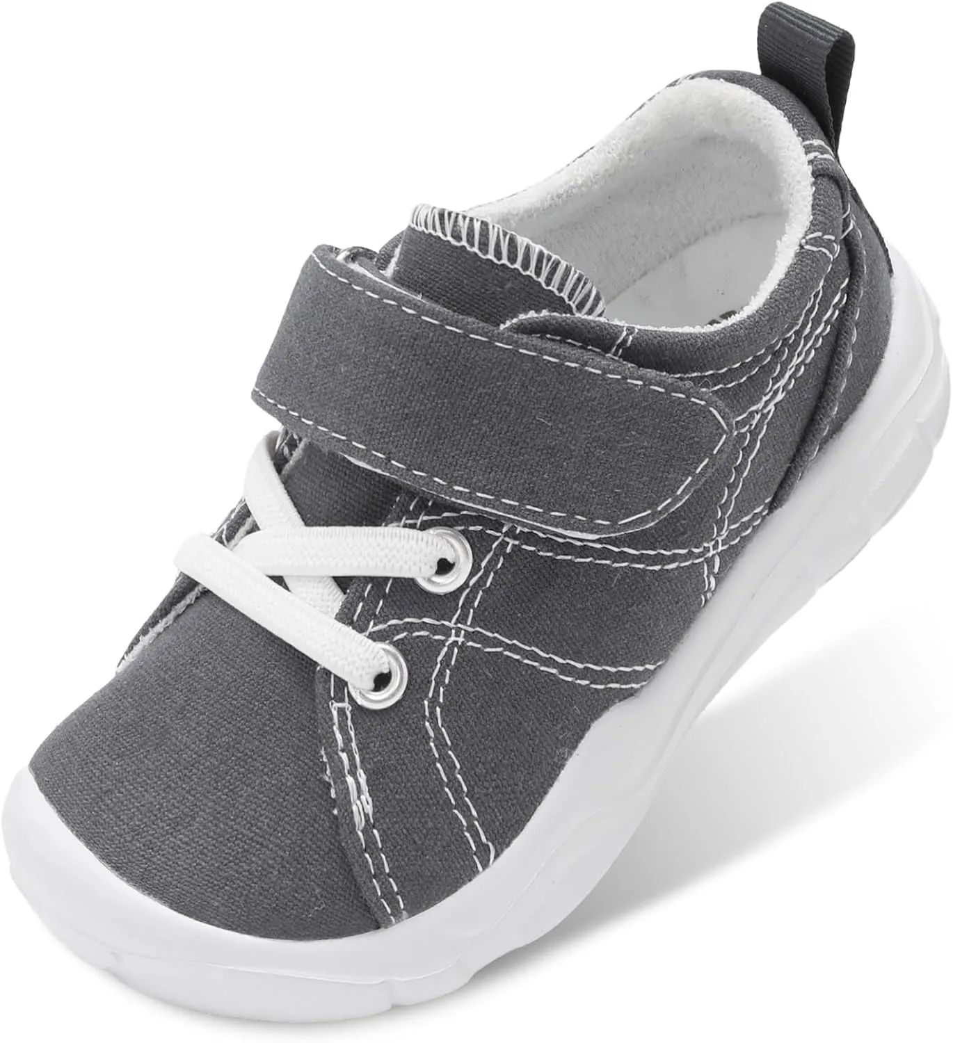 BARERUN Kids Canvas Shoes Running Shoes for Girls Boys Wide Toe Box Barefoot Toddler Sneakers Girls Boys School Shoes Non-Slip Toddler Tennis Shoes