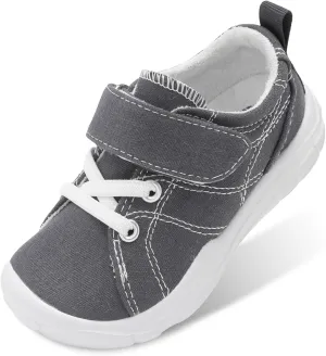 BARERUN Kids Canvas Shoes Running Shoes for Girls Boys Wide Toe Box Barefoot Toddler Sneakers Girls Boys School Shoes Non-Slip Toddler Tennis Shoes
