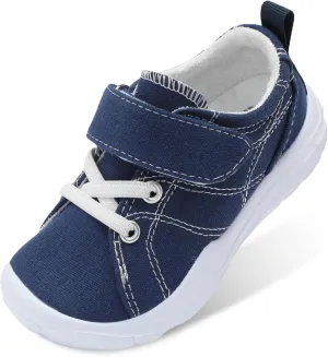 BARERUN Kids Canvas Shoes Running Shoes for Girls Boys Wide Toe Box Barefoot Toddler Sneakers Girls Boys School Shoes Non-Slip Toddler Tennis Shoes