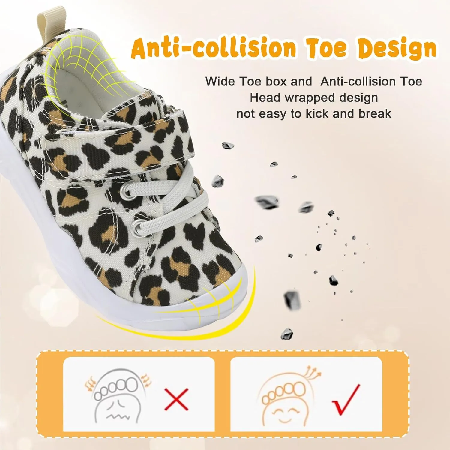BARERUN Kids Canvas Shoes Running Shoes for Girls Boys Wide Toe Box Barefoot Toddler Sneakers Girls Boys School Shoes Non-Slip Toddler Tennis Shoes