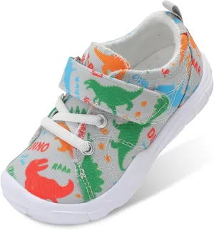 BARERUN Kids Canvas Shoes Running Shoes for Girls Boys Wide Toe Box Barefoot Toddler Sneakers Girls Boys School Shoes Non-Slip Toddler Tennis Shoes