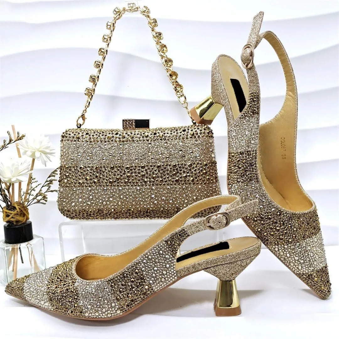 Beaded Bridal Sandals Rhinestone Purse Handcrafted Wedding Accessories