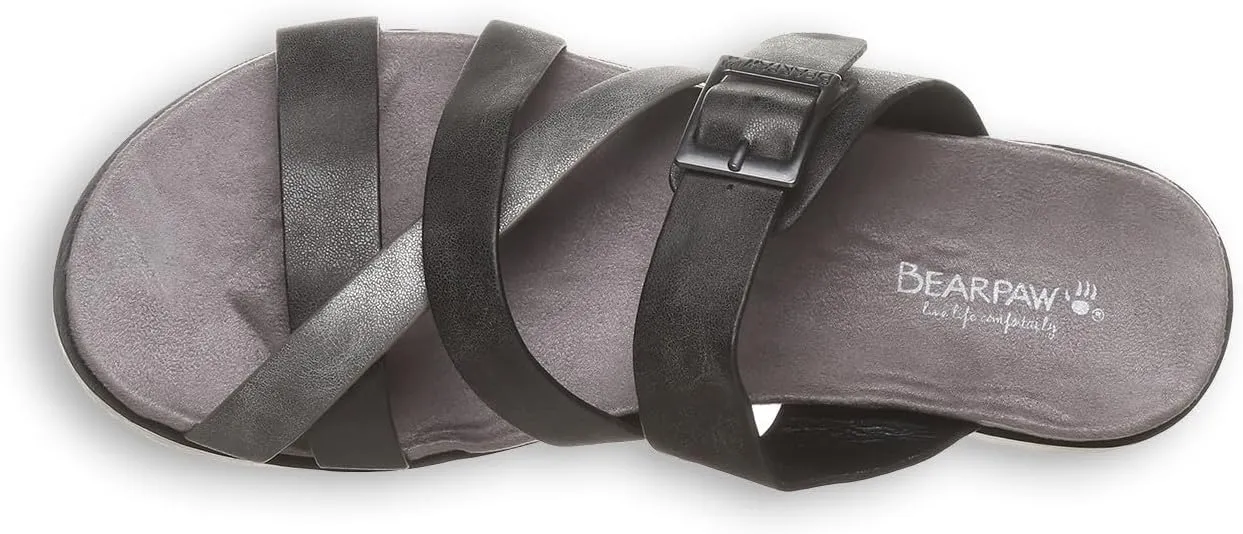 BEARPAW Women's Rhodes Sandal | Women's Sandal | Women's Shoe | Comfortable & Lightweight | Multiple Colors & Sizes