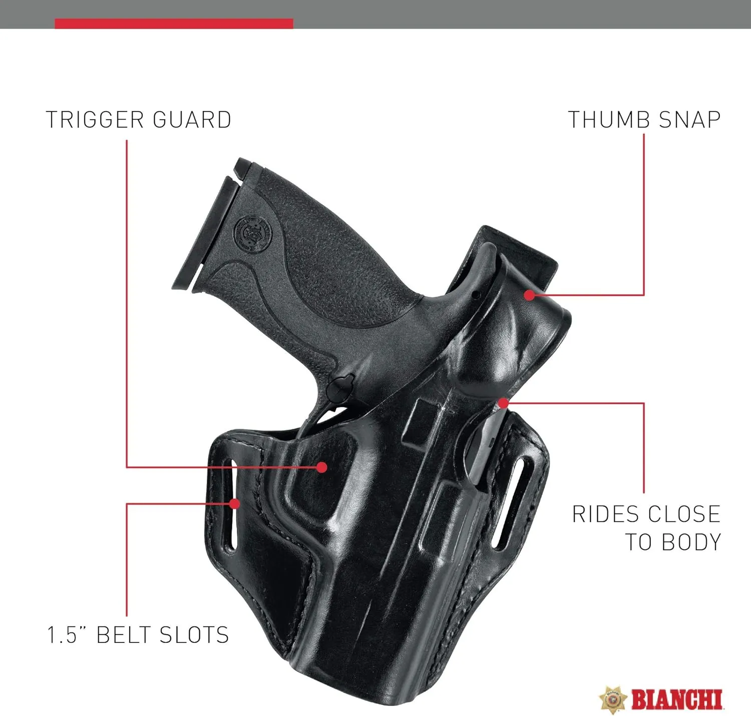 Bianchi Model 56 Serpent Belt Slide Holster, Right Hand