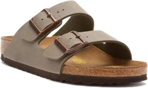 Birkenstock Unisex Arizona Sandal,Stone Birkibuc,40 M EU