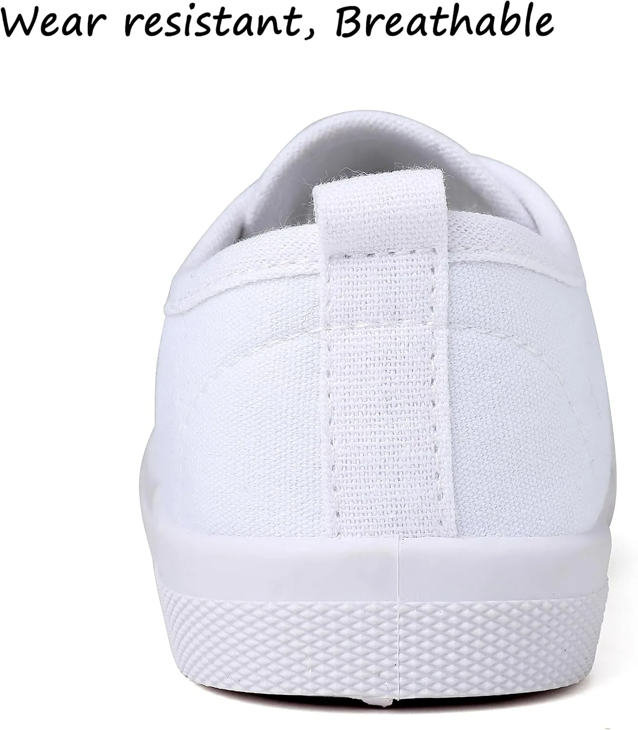 Boy's Girl's Toddlers Canvas Sneakers Slip-On Lightweight Kids White Sneakers Casual Skin-Friendly Walking Running Shoes(Toddle/Little Kids/Big Kids)
