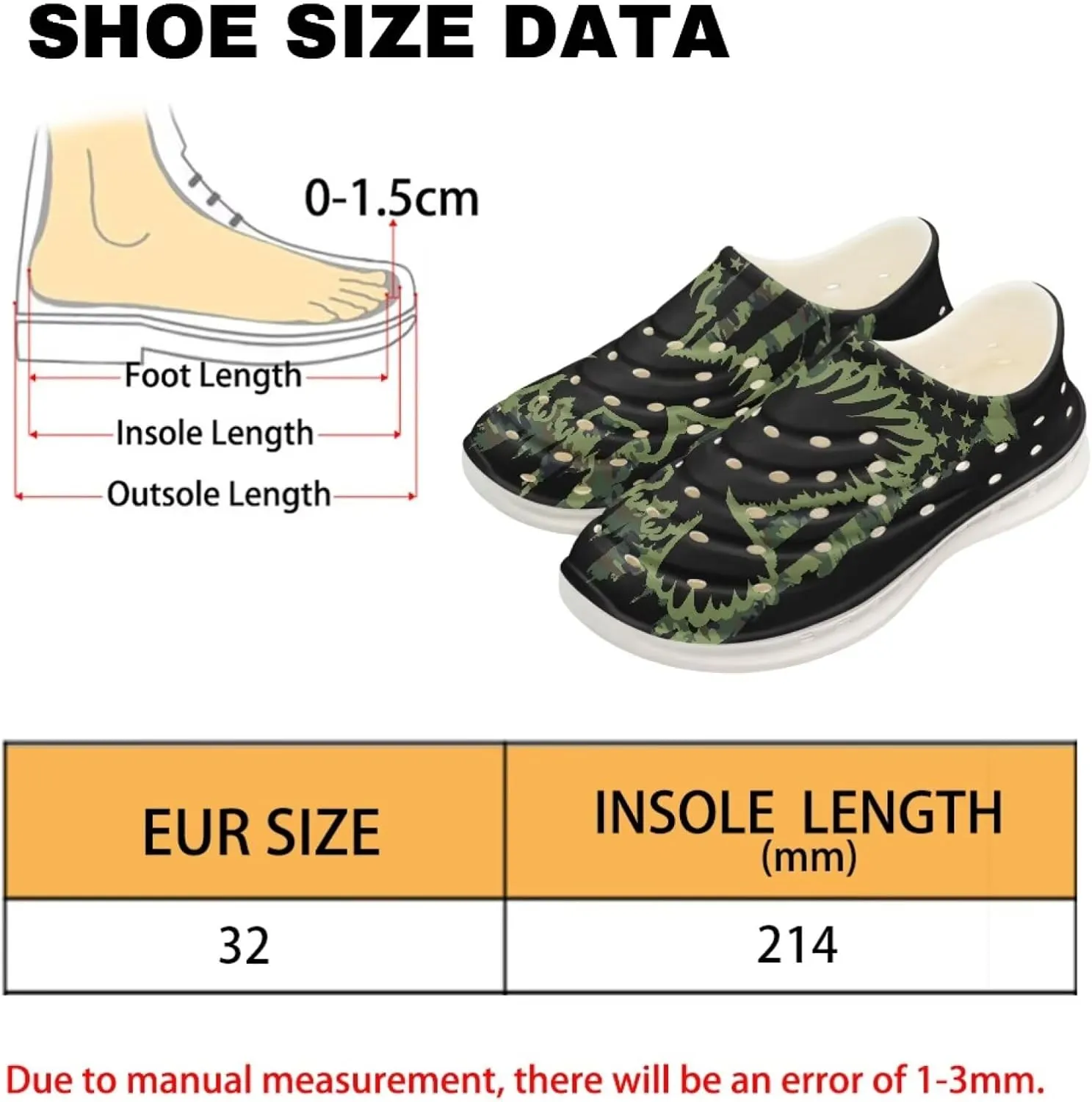 Boys Tractor Print Garden Clogs Kids Water Shoes Non Slip Slide Sandals Summer Sneakers for Indoor Outdoor