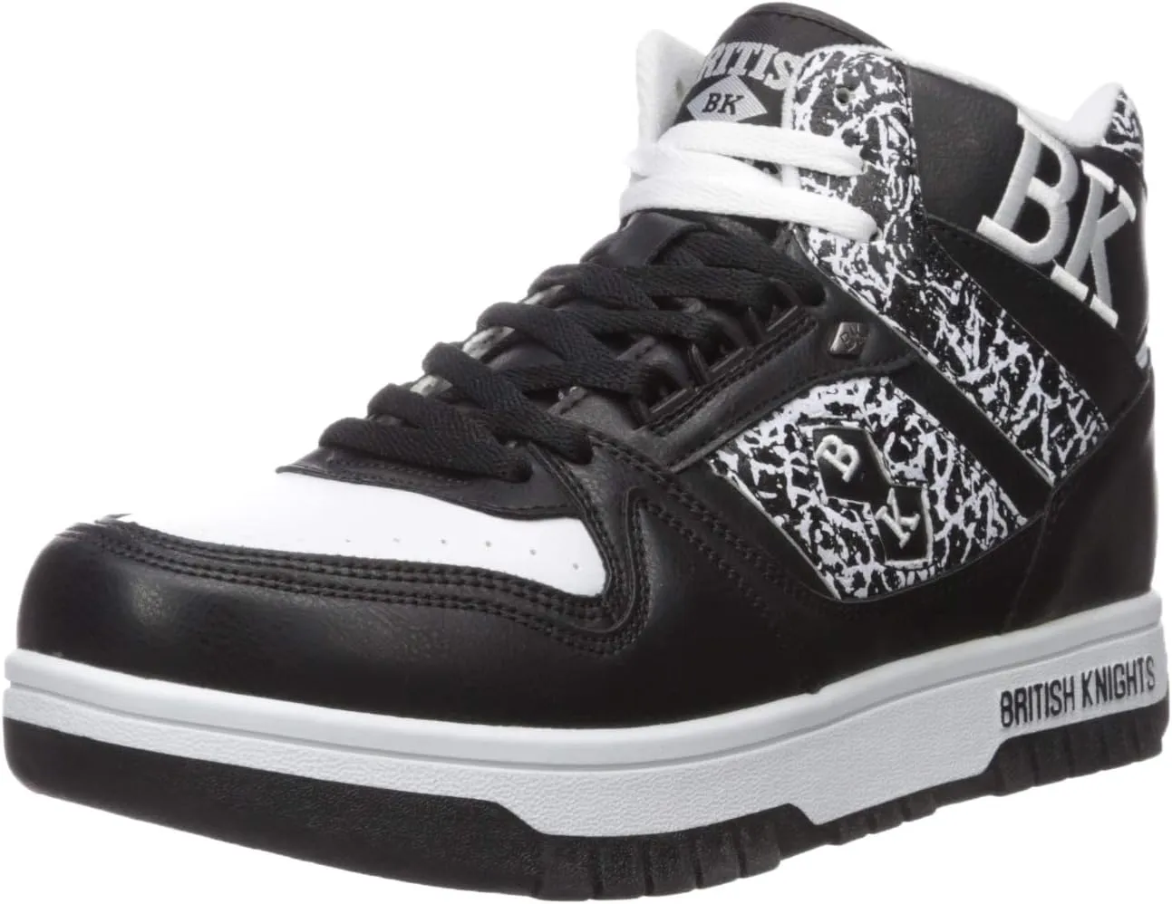 British Knights mens Kings Sl Fashion Sneaker, Black/White/El, 11.5 US