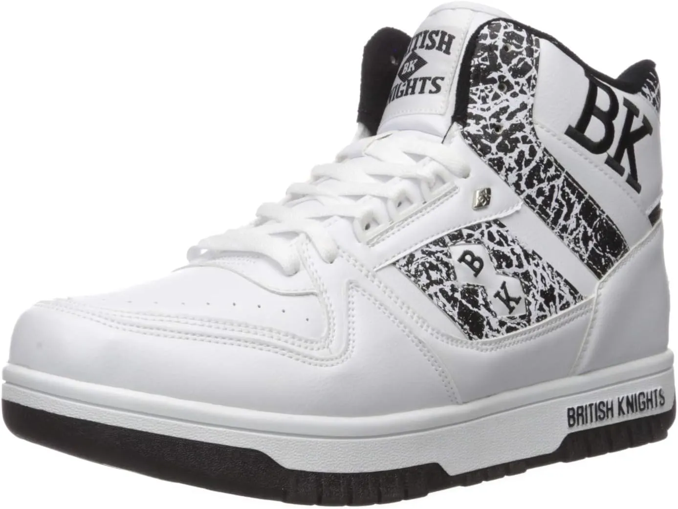 British Knights mens Kings Sl Sneaker, White/Black/El, 10.5 US