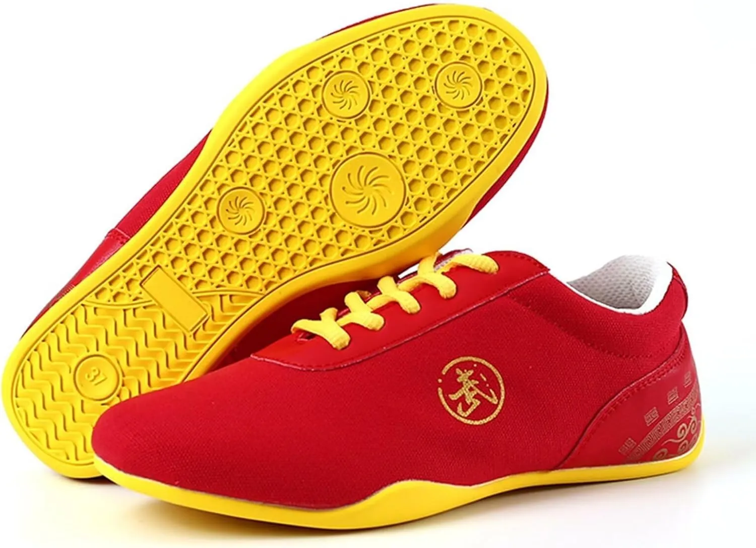 Canvas Martial Arts Shoes, Non-Slip Kung Fu Shoes Old Beijing Walking Shoes Lightweight Sneakers for Wing Chun Qi Gong