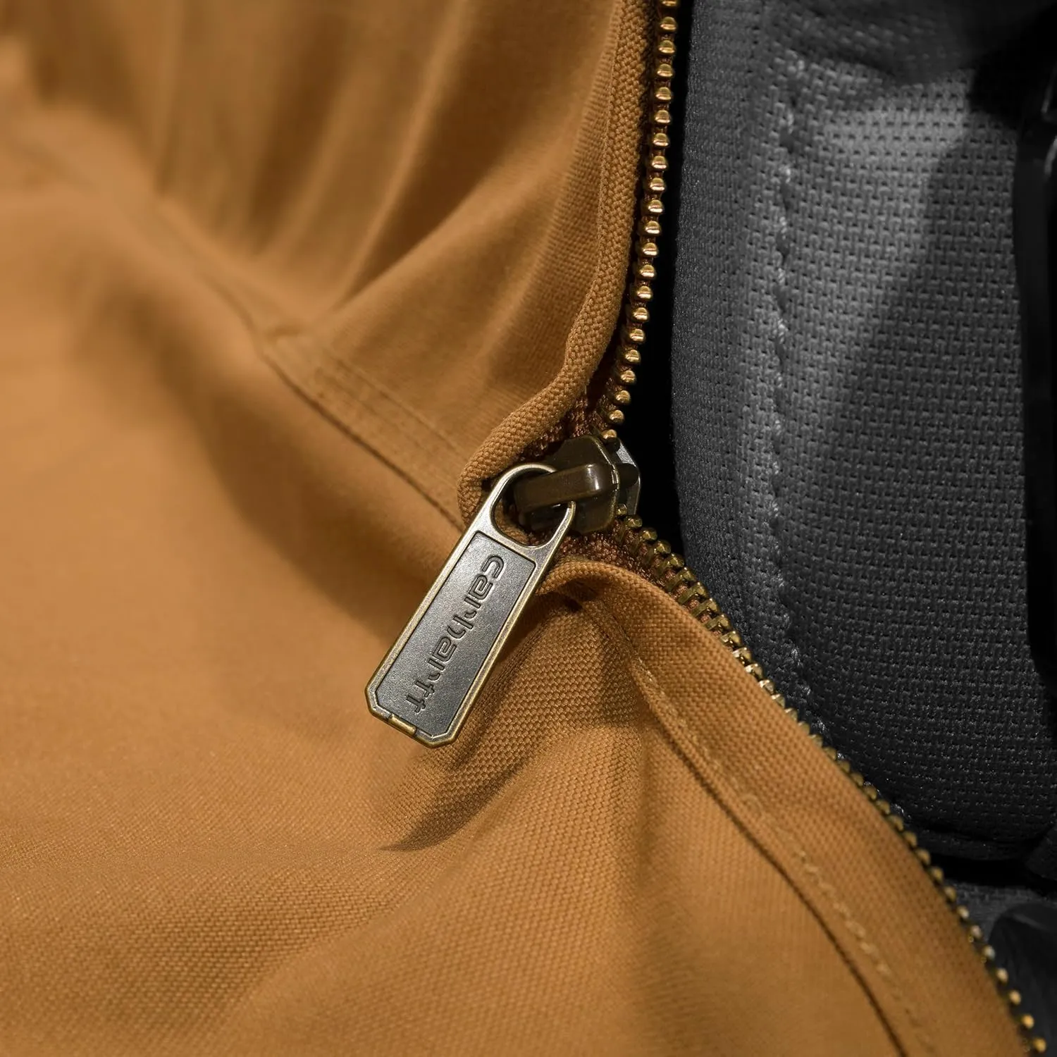 Carhartt Universal Fitted Nylon Duck Pet Hammock Car Seat Protector, Dog Back Seat Cover, Carhartt Brown