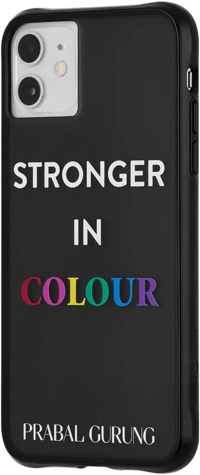 Case-Mate - PRABAL GURUNG - Case for iPhone 11 - Tough Stronger In Colour - 6.1 inch - Smoke