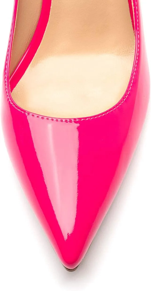 Castamere Womens Basic High Heels Pumps Slip On Pointy Toe Stilettos 10CM Heel