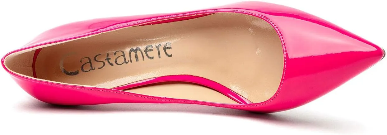 Castamere Womens Basic High Heels Pumps Slip On Pointy Toe Stilettos 10CM Heel