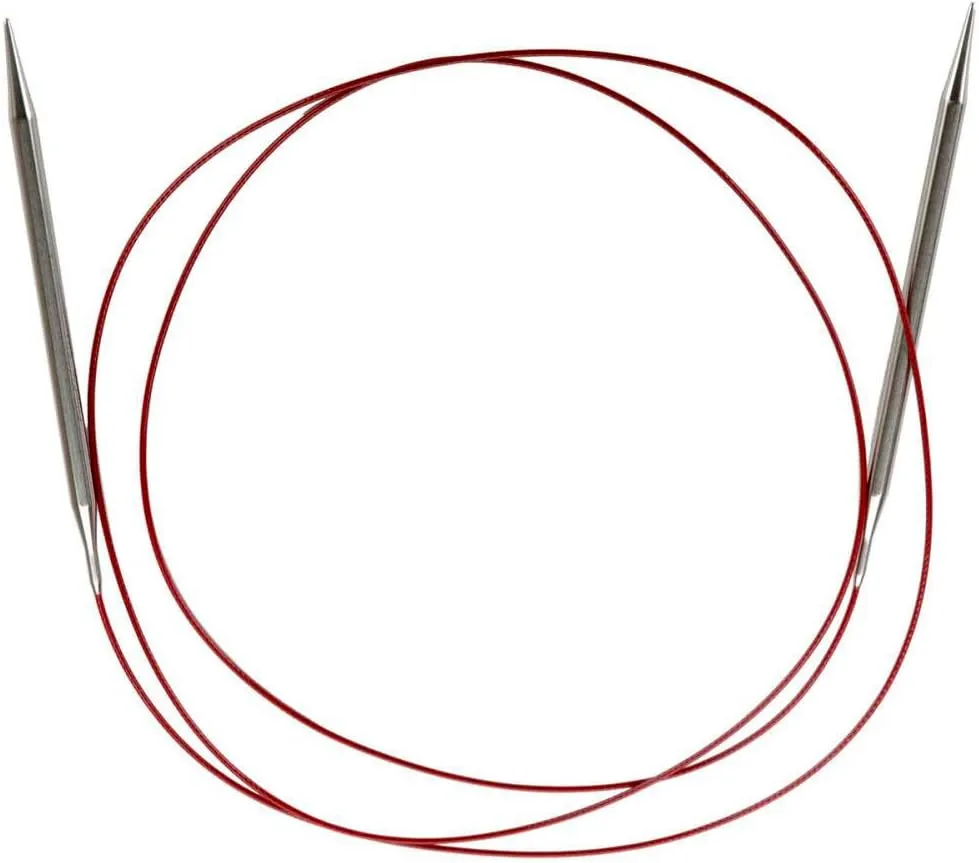 ChiaoGoo Red Lace Circular 60 Inch (152 cm) Stainless Steel Knitting Needle, Size US 13 (9 mm) 7060-13
