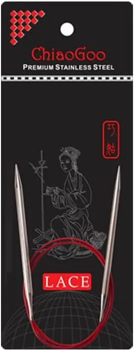 ChiaoGoo RED Lace Circular Needle 40cm 10.00mm - 1pc
