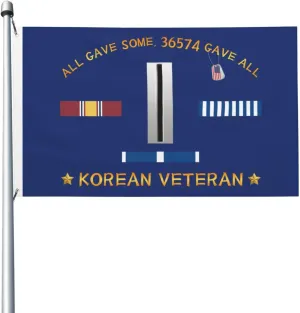 Chief Warrant Officer 5 Korean Veteran 3x5 FT Flag - Vivid Printing, Indoor Outdoor Banner with Brass Grommets