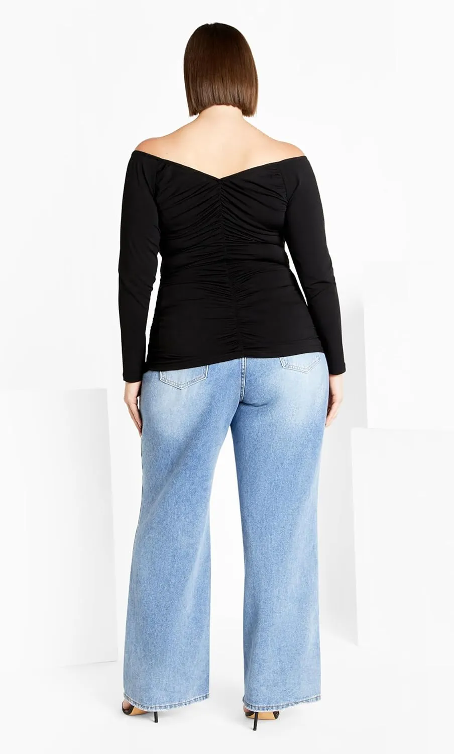 City Chic Women's Ruched Sally Top