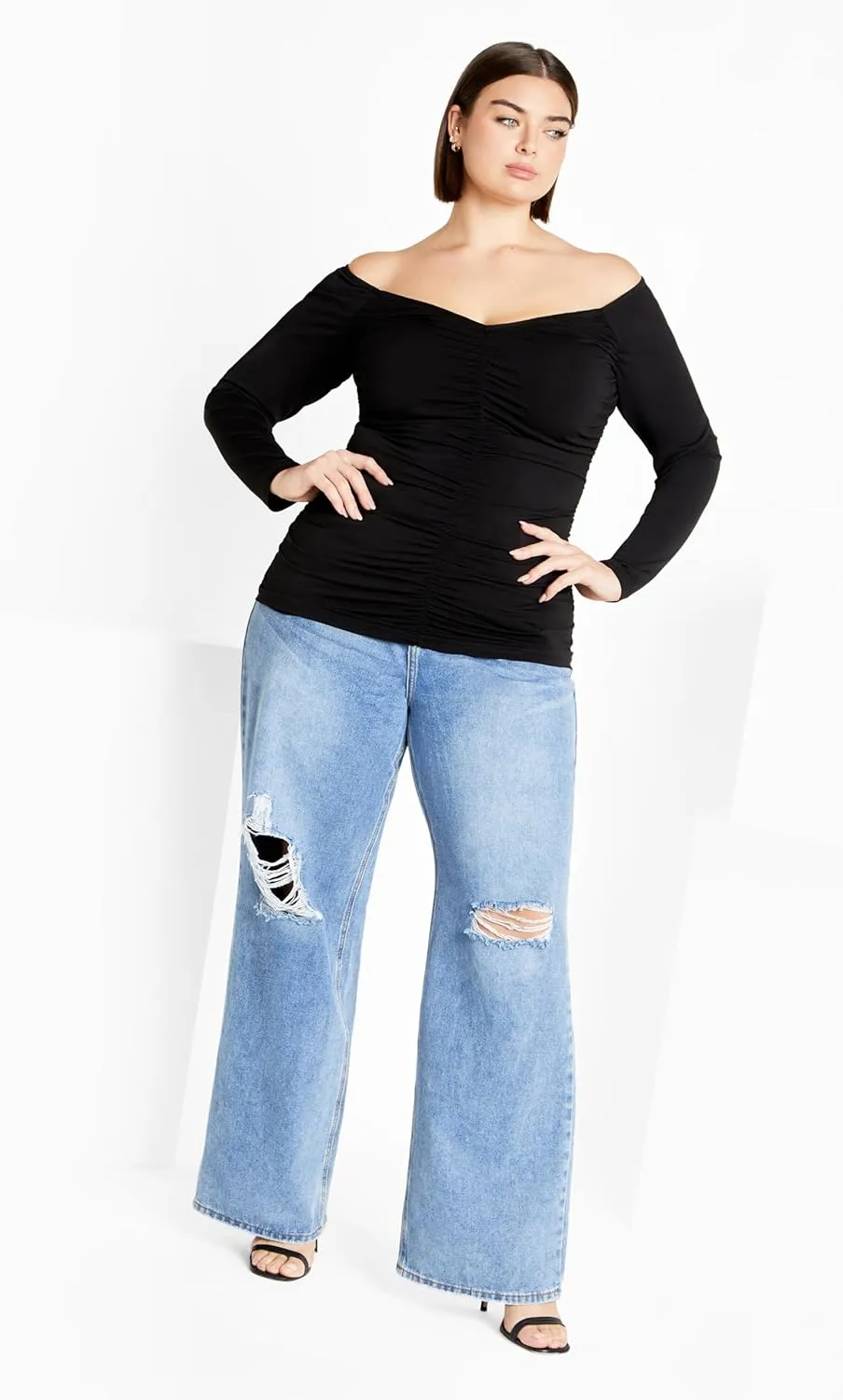 City Chic Women's Ruched Sally Top