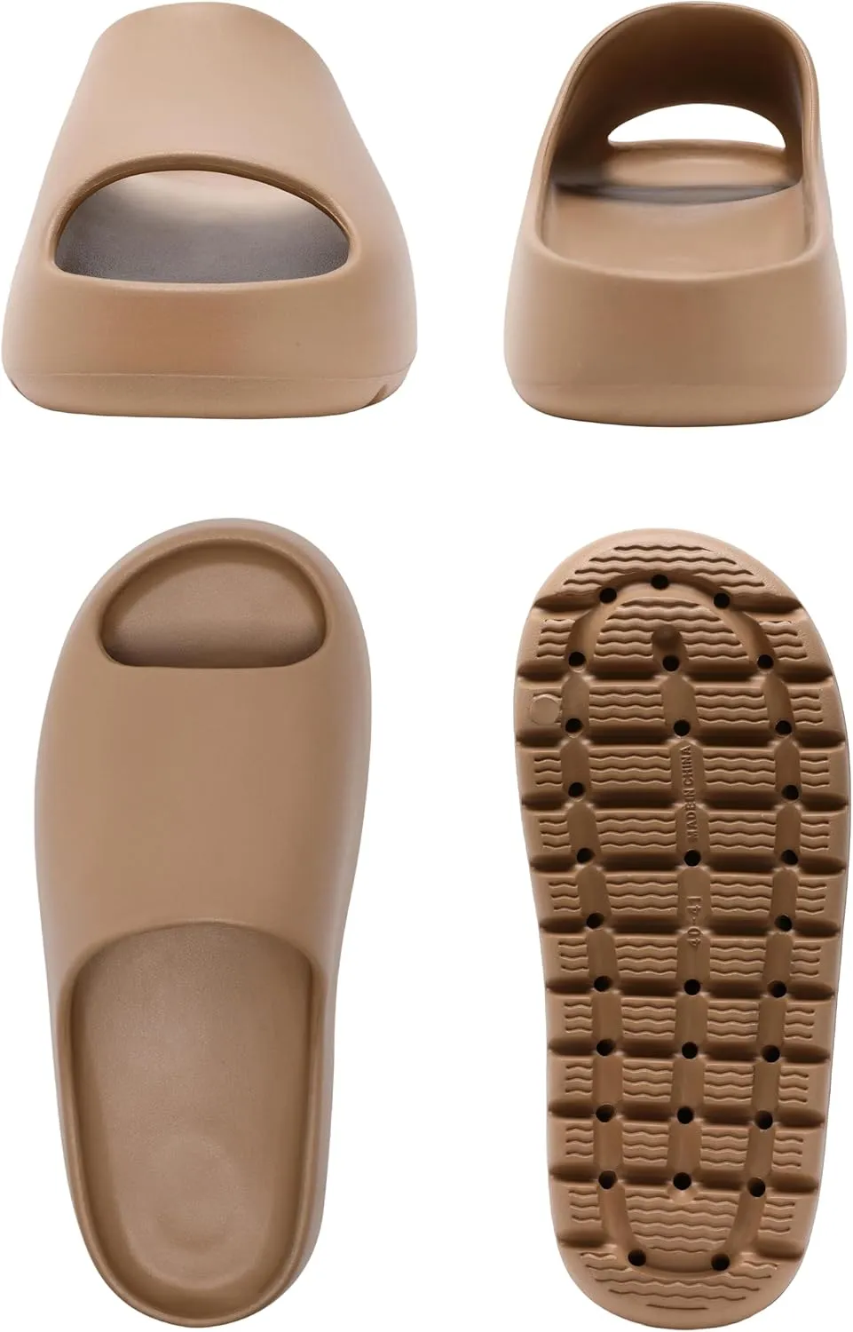 Cloud Slides for Women Men, Womens Walking Sandals Comfortable, Unisex Shower Shoes Thick Pillow Slippers, Waterproof House Slide Sandals Indoor Outdoor
