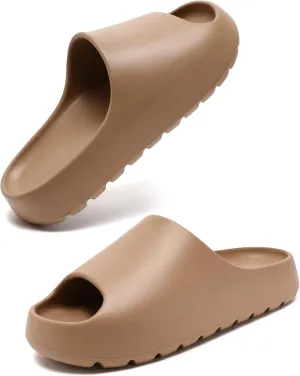 Cloud Slides for Women Men, Womens Walking Sandals Comfortable, Unisex Shower Shoes Thick Pillow Slippers, Waterproof House Slide Sandals Indoor Outdoor