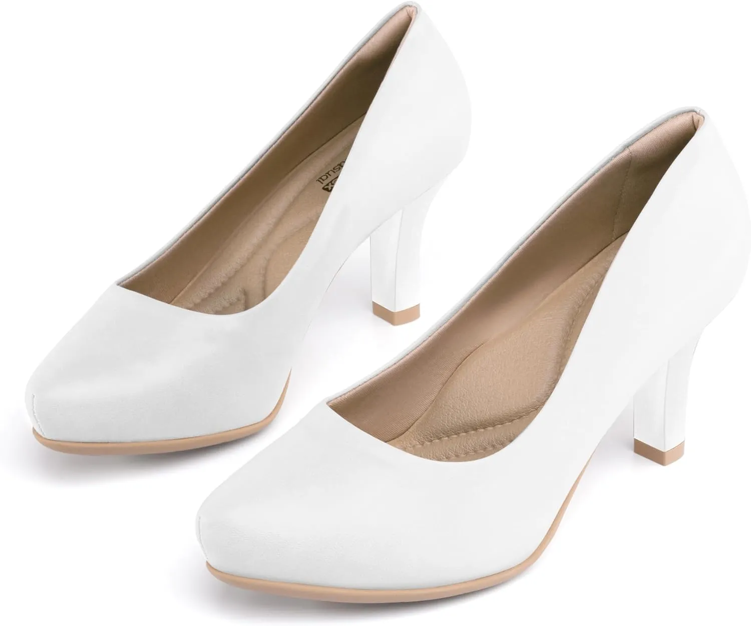 ComfortFlex Sofia Women’s Office Pumps – Comfortable Heels with Cushioned Insole & Arch Support – Versatile All-Day Work Shoes for Professionals