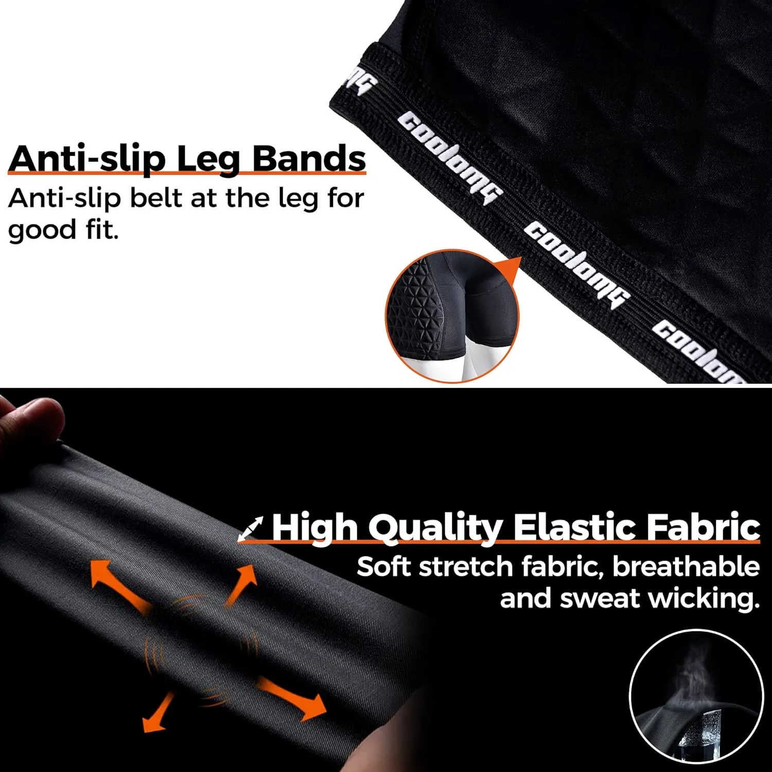 COOLOMG Women Softball Sliding Shorts Compression Padded Slider Shorts for Baseball Football Lacrosse Hockey (2-Pack)