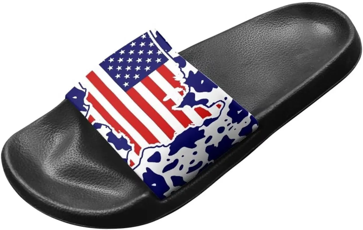Couple Pattern Slide Sandals for Women Men Ultra Comfort Recovery Pillow Slippers Soft Summer Beach Shoes