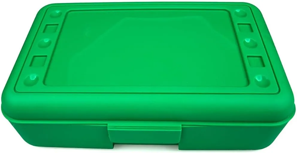 Craft County Solid Color Pencil Box – Store All Your Art Supplies in 1 Convenient Location – 5 Vibrant Colors to Choose From